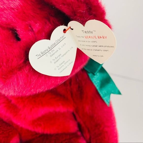 VTG TY Beanie Teddy Bear - Picture 2 of 4